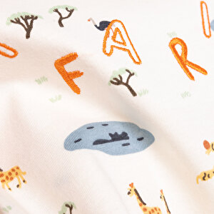 Yenidoğan Safari Tshirt-Şort 2li Takım Erkek Bebek Yenidoğan Safari Tshirt-Şort 2li Takım Erkek Bebek