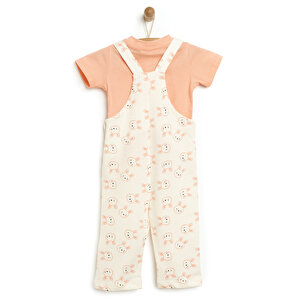 Yenidoğan Salopet-Tshirt Kız Bebek