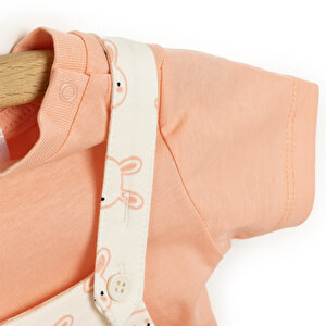 Yenidoğan Salopet-Tshirt Kız Bebek