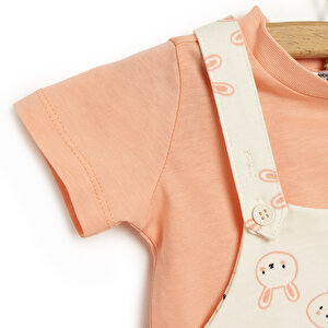 Yenidoğan Salopet-Tshirt Kız Bebek