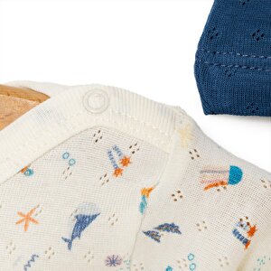 Yenidoğan Ship Boy Zıbın-Şapka-Patikli Alt 3lü Set Erkek Bebek Yenidoğan Ship Boy Zıbın-Şapka-Patikli Alt 3lü Set Erkek Bebek