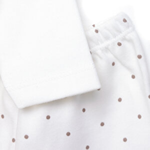 Kız Bebek Yenidoğan 5'li Hastane Çıkışı %100 Pamuk Çıtçıtlı Yaka Uzun Kol Patikli Ekru