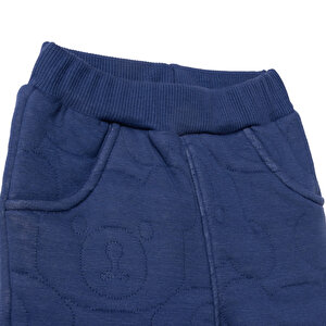 Erkek Bebek Yenidoğan Bearish Sweatshirt-Hırka-Alt Kapitone Örme Bisiklet Yaka Uzun Kol Patiksiz Pa