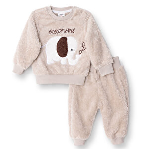 Midimod Yenidoğan Sweatshirt-, Bej, 3 Ay