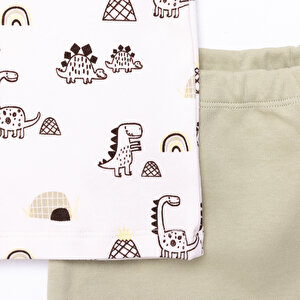 yenidoğan Tshirt-Patiksiz Alt 2li Takım Erkek Bebek