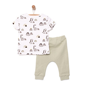 yenidoğan Tshirt-Patiksiz Alt 2li Takım Erkek Bebek