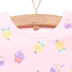 Yenidoğan Tshirt-Patiksiz Alt 2li Takım Kız Bebek