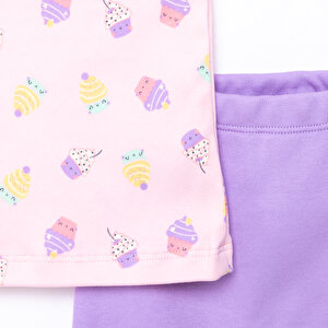 Yenidoğan Tshirt-Patiksiz Alt 2li Takım Kız Bebek