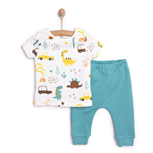 HelloBaby Yenidoğan Tshirt-P, Mavi, 3 Ay