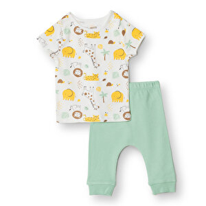 HelloBaby Yenidoğan Tshirt-, Yeşil, 3 Ay