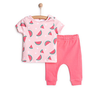 HelloBaby Yenidoğan Tshirt-, Pembe, 3 Ay