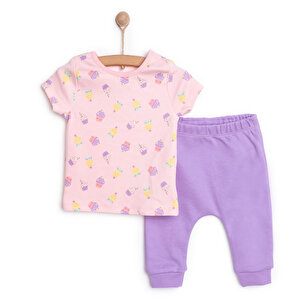 HelloBaby Yenidoğan Tshirt-P, Lila, 3 Ay