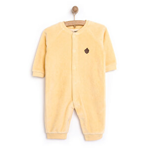 Yenidoğan Unisex Kadife Patiksiz Tulum Unisex