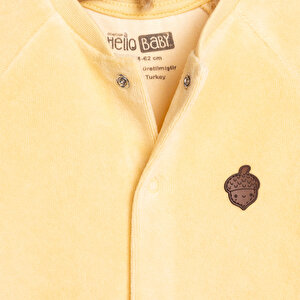 Yenidoğan Unisex Kadife Patiksiz Tulum Unisex