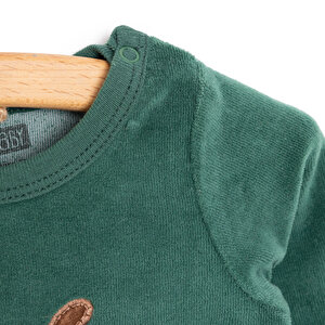 Yenidoğan Kadife Patikli Tulum