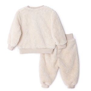 Unisex Yenidoğan Sweatshirt-Patiksiz Alt Wellsoft Örme Bisiklet Yaka Uzun Kol Patiksiz Paça