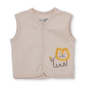 HelloBaby Yenidoğan Yelek, Bej, 0 - 1 Ay