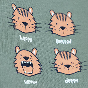 Erkek Bebek Yenidoğan Zıbın Body-Patikli Alt İnterlok Zarf Yaka Uzun Kol Patikli Paça