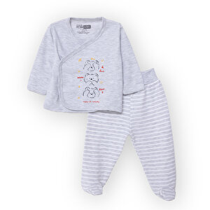 HelloBaby Yenidoğan Zıbın, Gri, 0 - 1 Ay