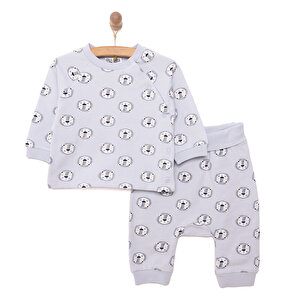 HelloBaby Yenidoğan Zıbı, Gri, Yenidoğan