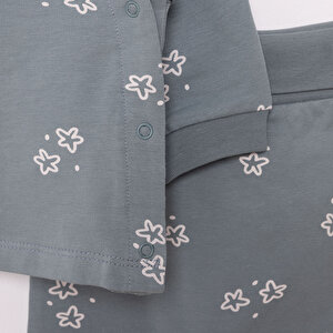 Yenidoğan Zıbın-Rahat Bel Patiksiz Alt 2li Takım Unisex