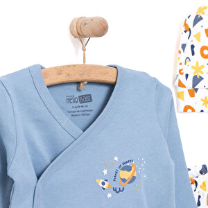 Yenidoğan Zıbın-Şapka-Patikli Alt 3lü Set Erkek Bebek Yenidoğan Zıbın-Şapka-Patikli Alt 3lü Set Erkek Bebek