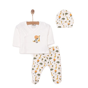 Yenidoğan Zıbın-Şapka-Patikli Alt 3lü Set Erkek Bebek Yenidoğan Zıbın-Şapka-Patikli Alt 3lü Set Erkek Bebek