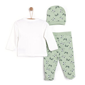 Yenidoğan Zıbın-Şapka-Patikli Alt Erkek Bebek Yenidoğan Zıbın-Şapka-Patikli Alt Erkek Bebek