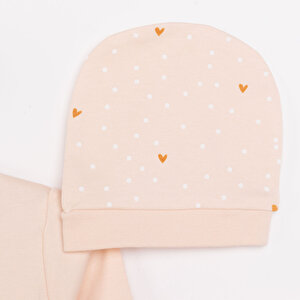 Yenidoğan Zıbın-Şapka-Patikli Alt Kız Bebek