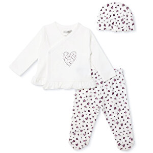 HelloBaby Yenidoğan Zıbı, Ekru, 0 - 1 Ay