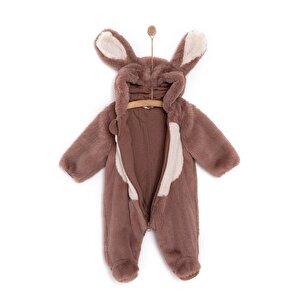 YenidoğanmKız Peluş Patikli Tulum Kız Bebek