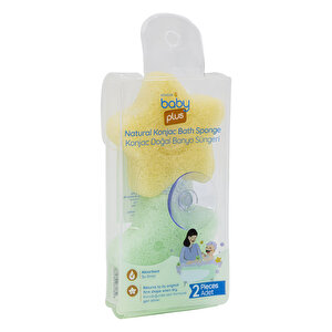 baby plus yıldız şekilli konjac Banyo Sü
