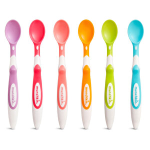 Yumuşak Duyarlı Renkli Bebek Kaşıkları 4