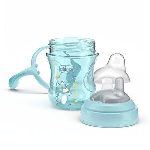 Yumuşak Uçlu Alıştırma Bardağı 4+ Ay 200 ml Erkek