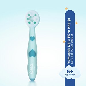 Yumuşak Uçlu Püre Kaşığı Mavi