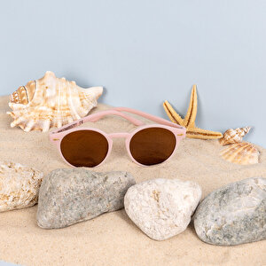 Yuvarlak Çerçeveli Güneş Gözlüğü Kız Bebek Kız Bebek