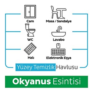 Yüzey Temizlik Mendili Okyanus Esintisi 100 Adet Yüzey Temizlik Mendili Okyanus Esintisi 100 Adet
