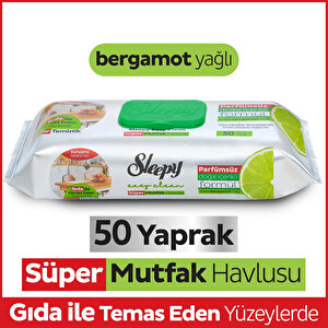 Yüzey Temizlik Süper Mutfak Havlusu Bergamot 50 Adet