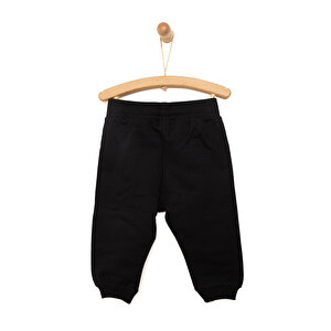 Erkek Bebek Eşofman Alt Şardonlu Kumaş İpli Ribanalı Paça