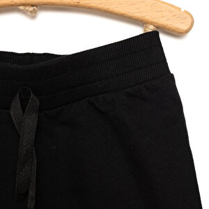 Erkek Bebek Eşofman Alt Şardonlu Kumaş İpli Ribanalı Paça