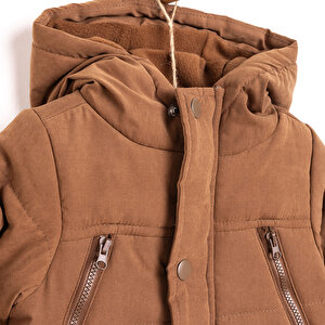 Kapitoneli Kapüşonlu Mont Erkek Bebek