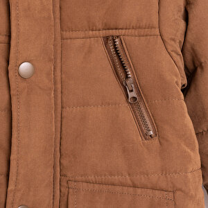 Kapitoneli Kapüşonlu Mont Erkek Bebek