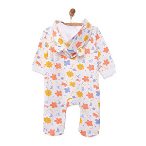 Yenidoğan Kapüşonlu Tulum Kız Bebek