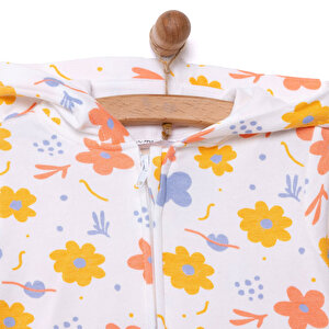 Yenidoğan Kapüşonlu Tulum Kız Bebek