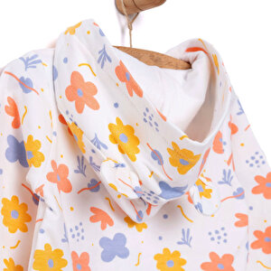 Yenidoğan Kapüşonlu Tulum Kız Bebek