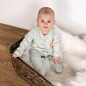 Yenidoğan Kız Patikli Tulum Kız Bebek