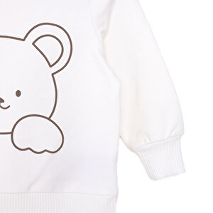 Yenidoğan Kız Kedi Sweatshirt Unisex