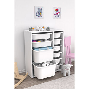 Zen 10 Sepetli Çok Amaçlı Oyuncak Dolabı