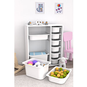 Zen 10 Sepetli Çok Amaçlı Oyuncak Dolabı