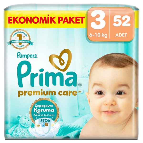 Prima PC Ekonomik 3 Beden, 52 Adet